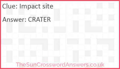 a light impact Crossword Clue .